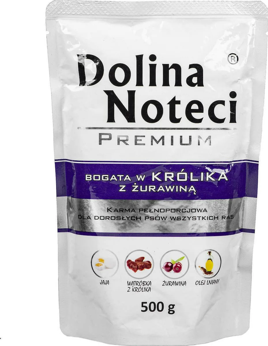 20210607121536_dolina_noteci_premium_cranberry_kouneli_500gr Dolina Noteci Premium Υγρή Τροφή Σκύλων σε Φακελάκι με Κουνέλι χωρίς Γλουτένη 500gr - Image 1
