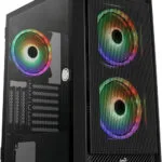 Aerocool Graphite ARGB Gaming Midi Tower Κουτί Υπολογιστή με Πλαϊνό Παράθυρο Μαύρο