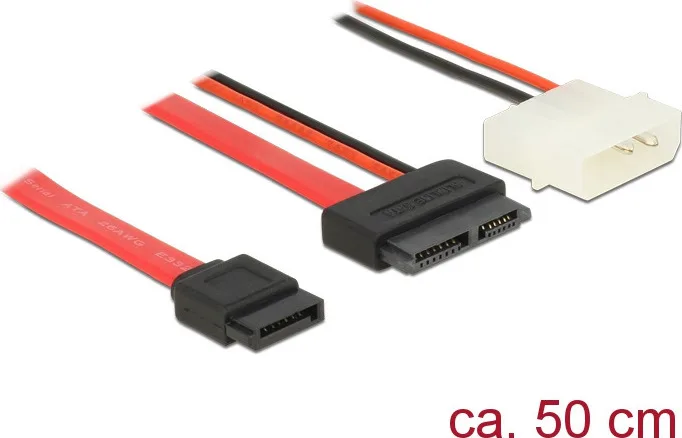 DeLock - Cable 0.5m Κόκκινο 84790 - Image 1