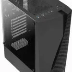 Aerocool Wave v1 Gaming Micro Tower Κουτί Υπολογιστή με Πλαϊνό Παράθυρο Μαύρο