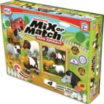 Popular PlayThings Μαγνητικό Παιχνίδι Κατασκευών Μιχ Match Ζωα Φαρμας για Παιδιά 2+ Ετών 62001