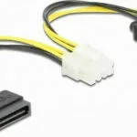 DeLock 8-Pin EPS - 2x 15-Pin Sata Cable 0.15m Πολύχρωμο 83020