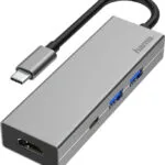 HAMA USB-C Docking Station με HDMI 4K PD Γκρι (00200107)