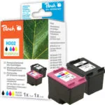 Peach Πακέτο Συμβατών Μελανιών Εκτυπωτή InkJet HP 302 Πολλαπλό (Color) / Μαύρο 1τμχ PI300-657