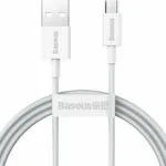 Baseus Superior Series Regular USB 2.0 to micro USB Cable Λευκό 1m (CAMYS-02)