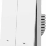 Gosund SW9 Χωνευτός Διακόπτης Τοίχου Wi-Fi Διπλός με Πλαίσιο Λευκός