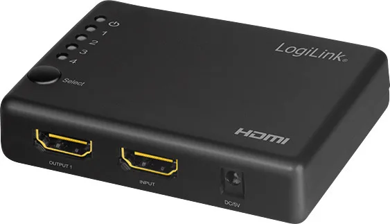 LogiLink 1x4-Port 4K 30Hz Slim HDMI Splitter HD0036 - Image 1