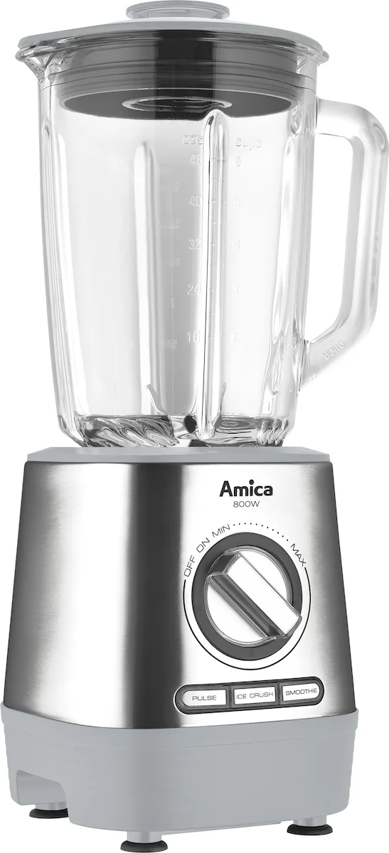 Amica BTM5012 Μπλέντερ με Πλαστική Κανάτα 1.5 lt 800W Inox - Image 1