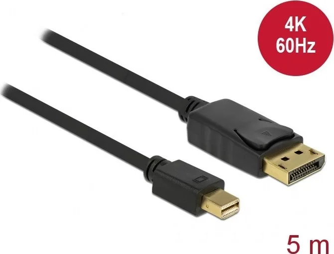 20210819100545_delock_displayport_cable_displayport_male_mini_displayport_male_5m_83479 DeLock DisplayPort Cable DisplayPort male - mini DisplayPort male 5m (83479) - Image 1