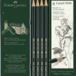 Faber-Castell Graphite Design 9000 Σετ 6 Μολύβια Πράσινα 119063