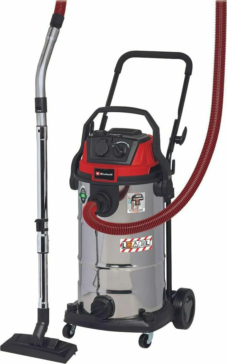 Einhell Tevc 2340 Sacl Σκούπα Υγρών / Στερεών 1500W με Ανοξείδωτο Κάδο 40lt - Image 1