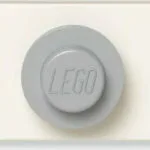 LEGO Κρεμάστρα Τοίχου Πλαστική 3 Θέσεων Λευκή 470297 33x6.5cm