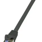 LogiLink S/FTP Cat.6a Καλώδιο Δικτύου Ethernet 1m Μαύρο 1τμχ CQ4033S
