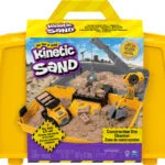 Spin Master Παιχνίδι Κατασκευών με Άμμο Kinetic Sand Construction Site Folding Sandbox Playset για Παιδιά 3+ Ετών 6055877