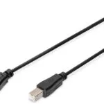 Digitus USB 2.0 Cable USB-A male - USB-B male Μαύρο 1m (AK-300102-010-S)