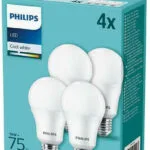 Philips Λάμπες LED 10W για Ντουί E27 και Σχήμα A60 Φυσικό Λευκό 1055lm 4τμχ 929002306604