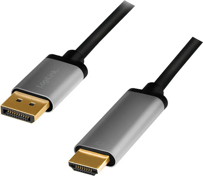 LogiLink Cable DisplayPort male - HDMI male 2m Μαύρο (CDA0107) - Image 1