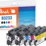 Peach Πακέτο Συμβατών Μελανιών Εκτυπωτή InkJet Brother LC-3233 Πολλαπλό (Color) / Μαύρο 320995