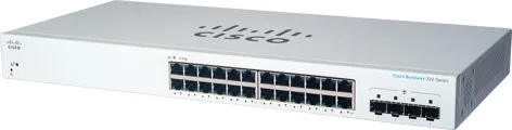 Cisco CBS220-24T Managed L2 Switch με 24 Θύρες Gigabit (1Gbps) Ethernet και 4 SFP Θύρες - Image 1