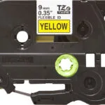 Brother TZE-FX621 Ταινία Ετικετογράφου 8m x 9mm σε Κίτρινο Χρώμα TZE-FX621