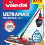 Vileda Ανταλλακτικό Παρκετέζας με Μικροίνες Ultramax Microfibre 2 in 1 2τμχ 167720