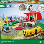 Brio Toys Central Station Σετ με Τρενάκι από Ξύλο για 3+ Ετών 33989