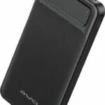 Awei P5K Power Bank 10000mAh με 2 Θύρες USB-A Μαύρο