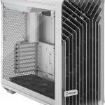 Fractal Design Torrent Gaming Midi Tower Κουτί Υπολογιστή με Πλαϊνό Παράθυρο White TG Clear