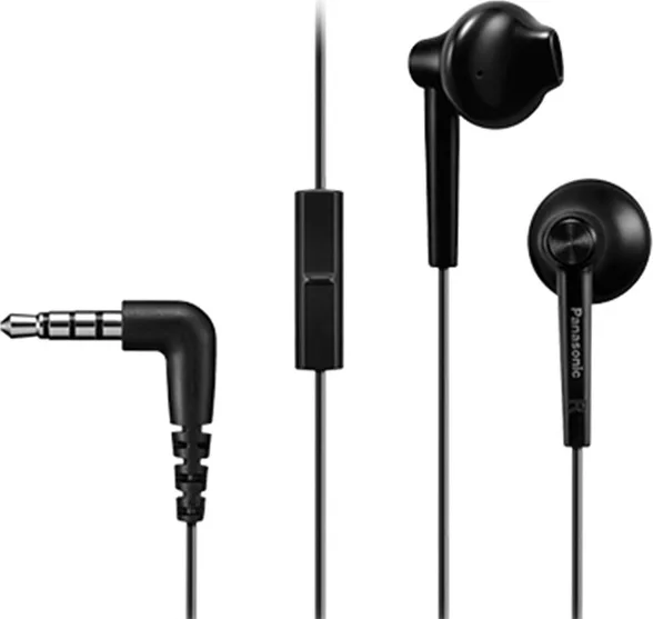20211005132050_panasonic_rp_tcm55e_in_ear_handsfree_me_vysma_3_5mm_mayro Panasonic RP-TCM55E In-ear Handsfree με Βύσμα 3.5mm Μαύρο - Image 1