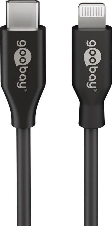 Goobay USB 2.0 Cable USB-C male - Lightning Μαύρο 2m (39447) - Image 1