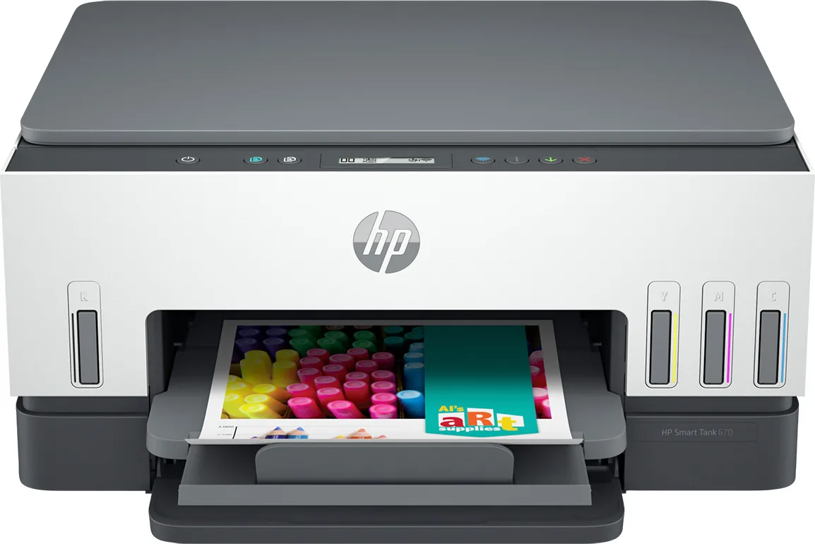 HP Smart Tank 670 All-in-One Έγχρωμο Πολυμηχάνημα Inkjet με WiFi και Mobile Print White - Image 1