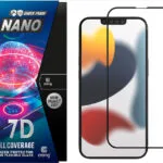 Crong 7D Nano Flexible Black 0.3mm Full Glue Full Face Tempered Glass (iPhone 17e / 16e / 14 / 13 / 13 Pro) CRG-7DNANO-IP13P