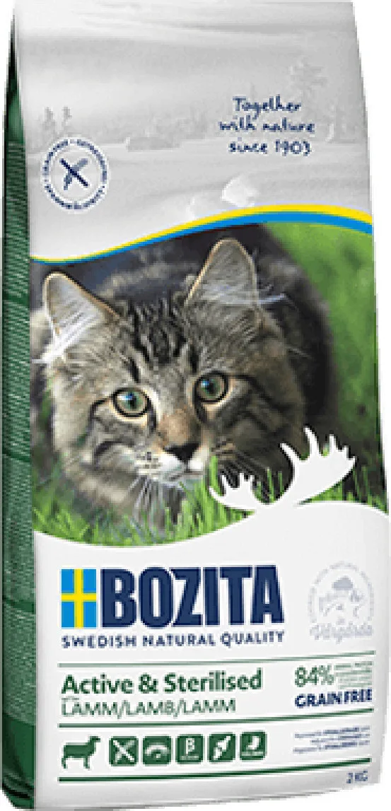 20211014144633_bozita_feline_active_sterilised_lamb_2kg Bozita Active & Sterilised Ξηρά Τροφή χωρίς Σιτηρά για Στειρωμένες Γάτες με Αρνί 2kg - Image 1