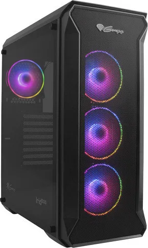 Genesis Irid 505 ARGB Gaming Midi Tower Κουτί Υπολογιστή με Πλαϊνό Παράθυρο Μαύρο - Image 1