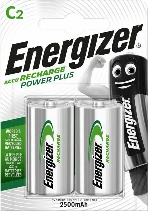 20211015134150_energizer_power_plus_epanafortizomenes_mpataries_c_ni_mh_2500mah_1_2v_2tmch Energizer Power Plus Επαναφορτιζόμενες Μπαταρίες C Ni-MH 2500mAh 1.2V 2τμχ - Image 1