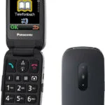 Panasonic KX-TU446 Single SIM Κινητό με Μεγάλα Κουμπιά Black