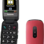 Panasonic KX-TU446 Single SIM Κινητό με Μεγάλα Κουμπιά Κόκκινο