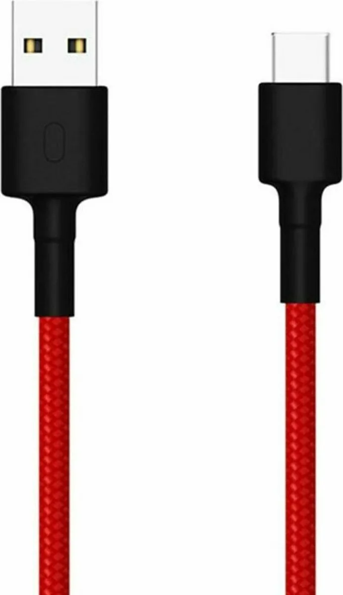 Xiaomi Braided Usb Typec Cable Braided USB 2.0 Cable USB-C male - USB-A 18W Κόκκινο 1m SJV4110GL SJX10ZM - Image 1