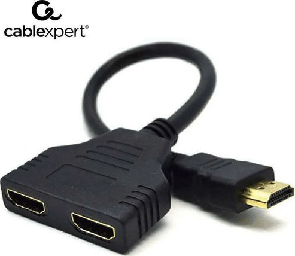 20211019105928_cablexpert_hdmi_male_2x_hdmi_female_dsp_2ph4_04 Cablexpert Μετατροπέας HDMI male σε HDMI 2x female 1τμχ DSP-2PH4-04 - Image 1