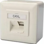 Digitus Μονή Εξωτερική Πρίζα Δικτύου RJ45 Τύπου Cat6 σε Λευκό Χρώμα DN-9007-S-1