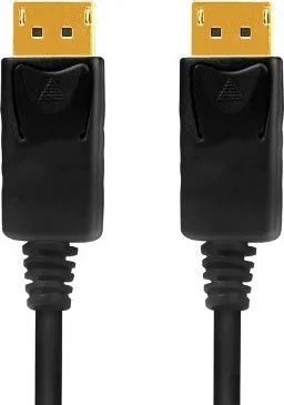 LogiLink Cable DisplayPort male - DisplayPort male 1m Μαύρο (CD0100) - Image 1