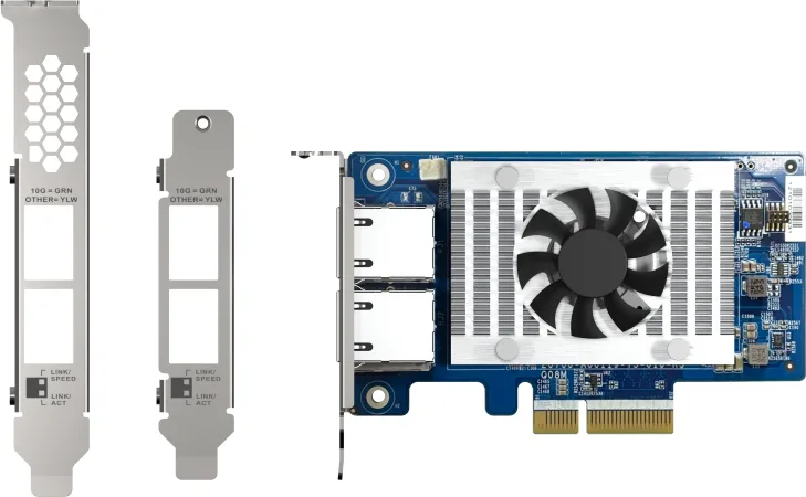 QNap Ενσύρματη Κάρτα Δικτύου Gigabit (10Gbps) Ethernet PCI-e QXG-10G2T-X710 - Image 1