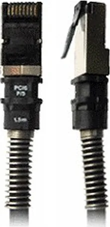 Patchsee S/FTP Cat.6a Καλώδιο Δικτύου Ethernet 2.4m Μαύρο 1τμχ PCI6-F/8 - Image 1