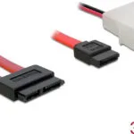 DeLock - Cable 0.3m Κόκκινο 84390