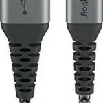 Goobay Braided USB 2.0 Cable USB-C male - USB-A 60W Γκρι 1m 49296