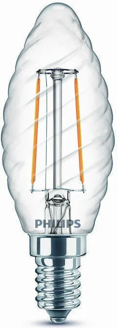 Philips Λάμπα LED 2W 97mm για Ντουί E14 και Σχήμα ST35 Θερμό Λευκό 250lm 929001238555 - Image 1