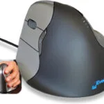 Evoluent VerticalMouse 4 Left Ενσύρματο Εργονομικό Ποντίκι για Αριστερόχειρες Γκρι