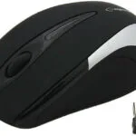 Esperanza EM101 Ασύρματο Mini Ποντίκι Black/Silver