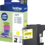 Brother LC221 Γνήσιο Μελάνι Εκτυπωτή InkJet Κίτρινο (LC-221Y)
