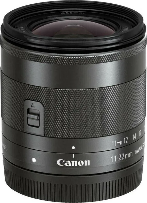 Canon Crop Φωτογραφικός Φακός EF-M 11-22mm f/4-5.6 IS STM Wide Angle Zoom για Canon EF-M Mount Μαύρος - Image 1